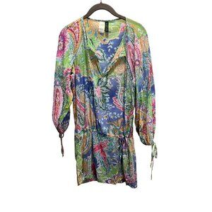 Lauren Ralph Lauren Paisley Top  Size Small Made in the USA
